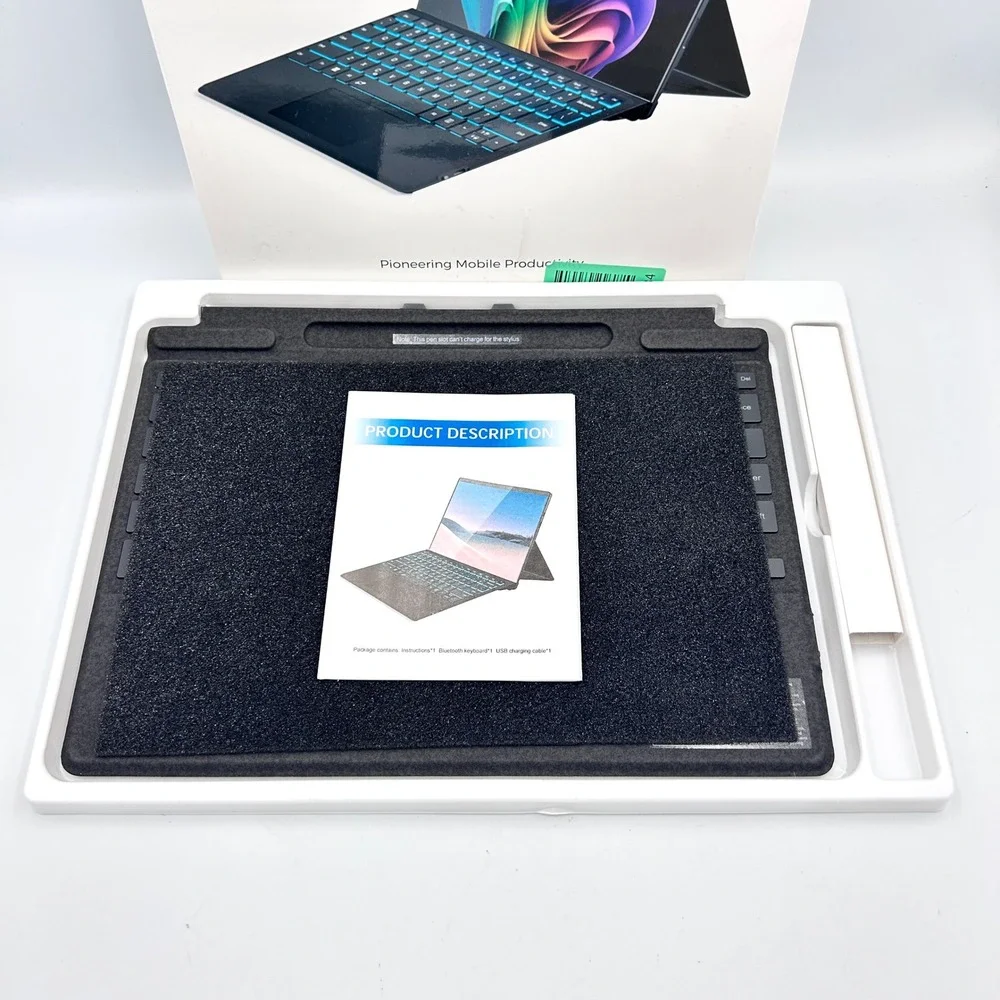 Surface Pro Tablet Ultra Thin Keyboard For Surface Pro 8 9 X 10 And 11 Black NEW